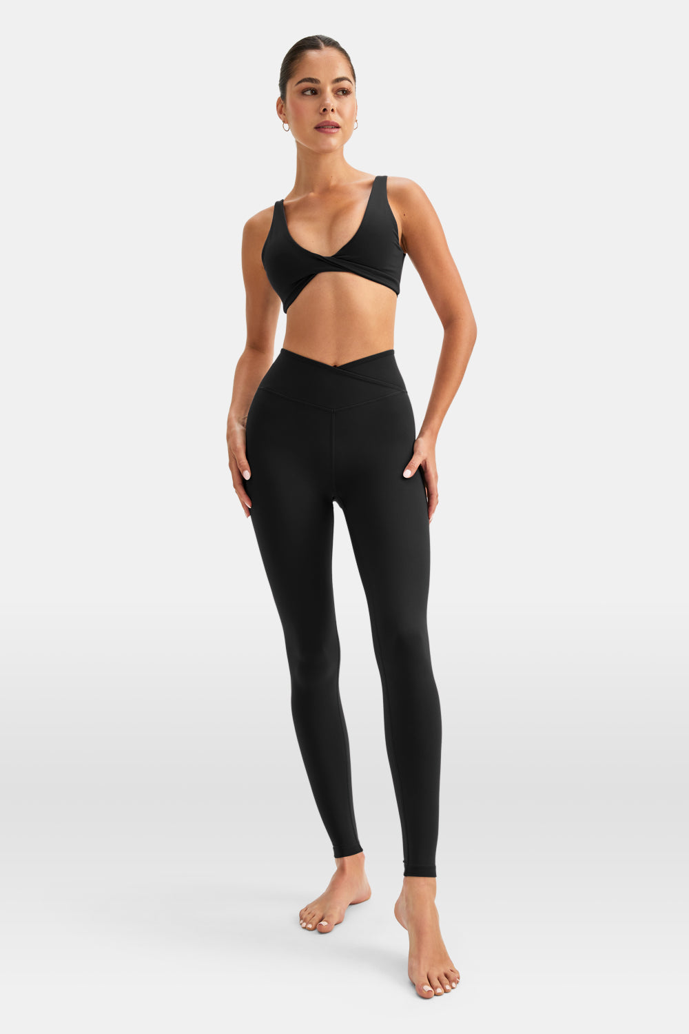 DayFlex Wrap High Waisted Legging - Shadow Black
