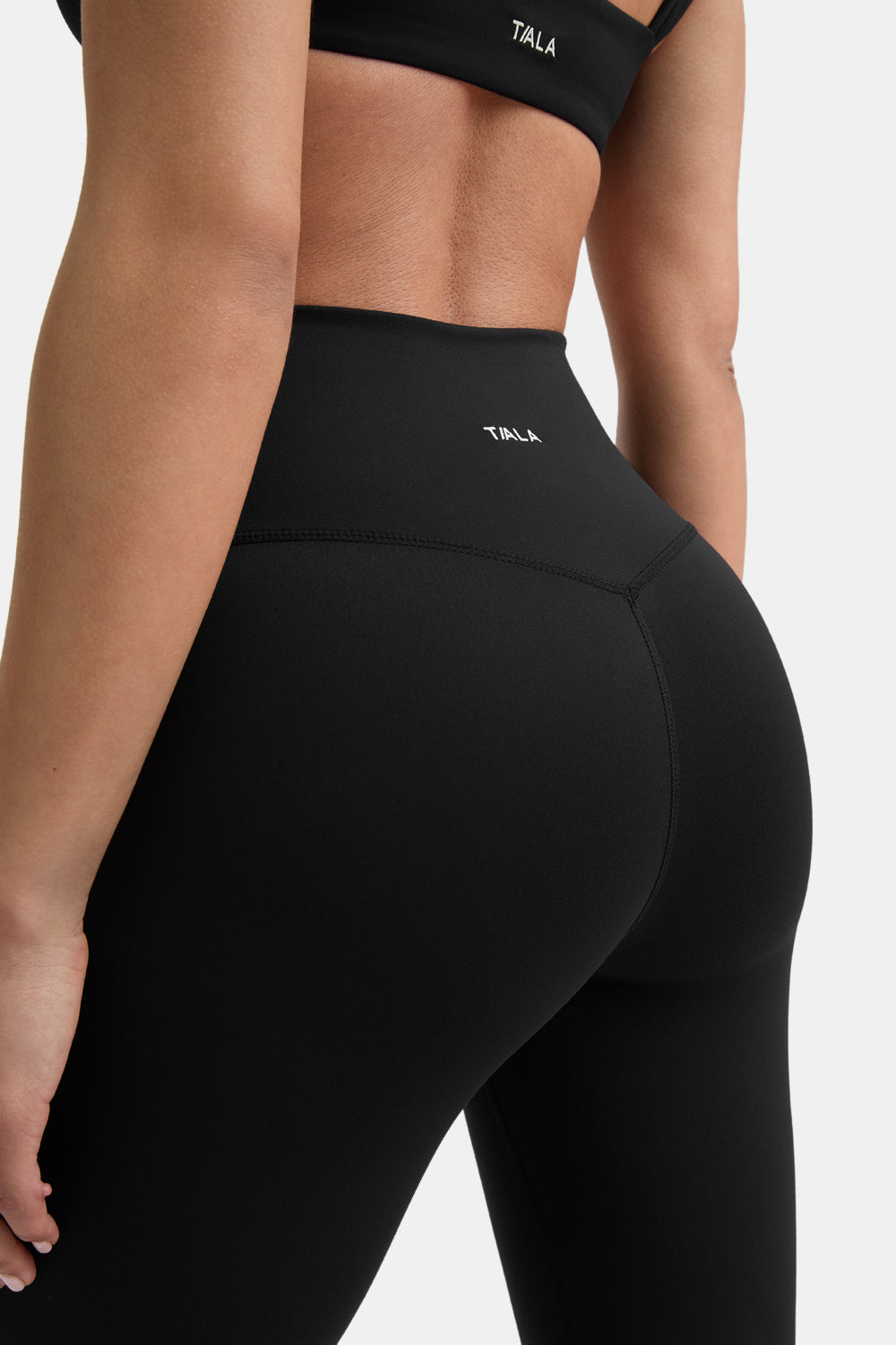DayFlex High Waisted Flared Yoga Pant No Front Seam - Shadow Black