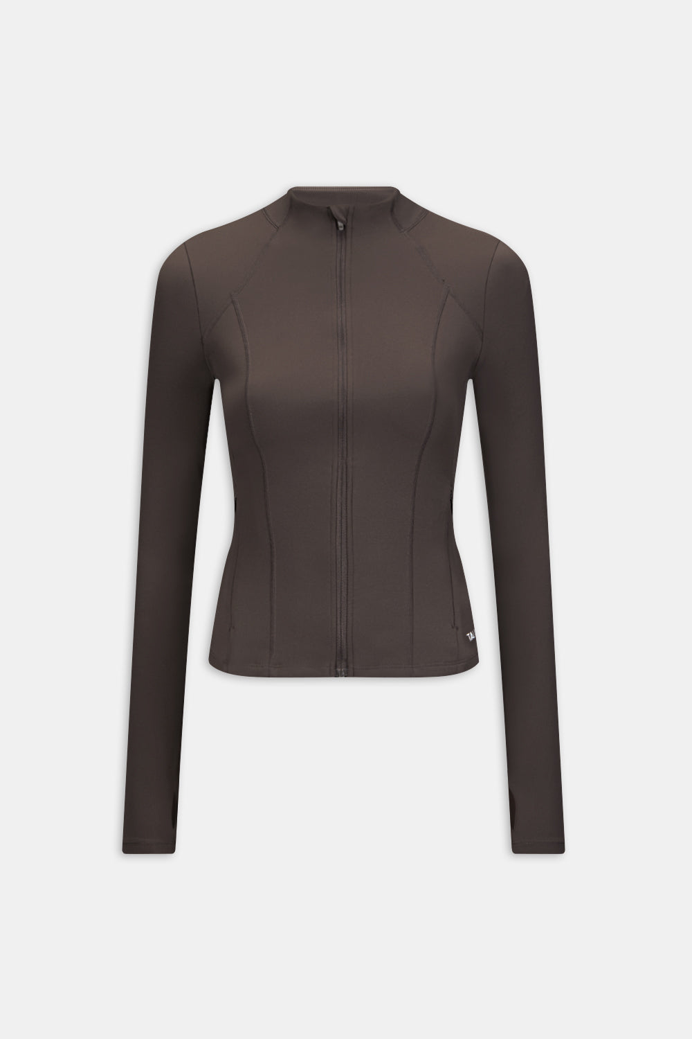 DayFlex Zip Through Sports Jacket - Mocha Brown