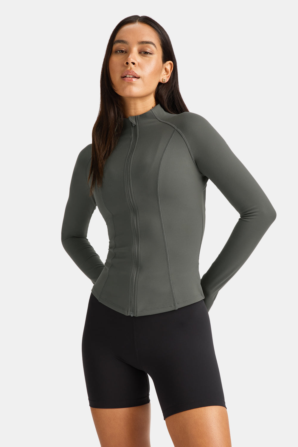 DayFlex Zip Through Jacket - Dark Olive