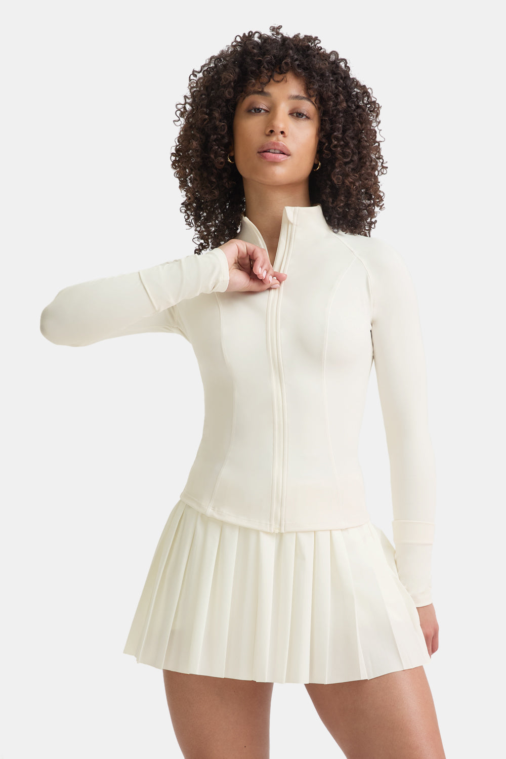 DayFlex Zip Through Jacket - Ivory