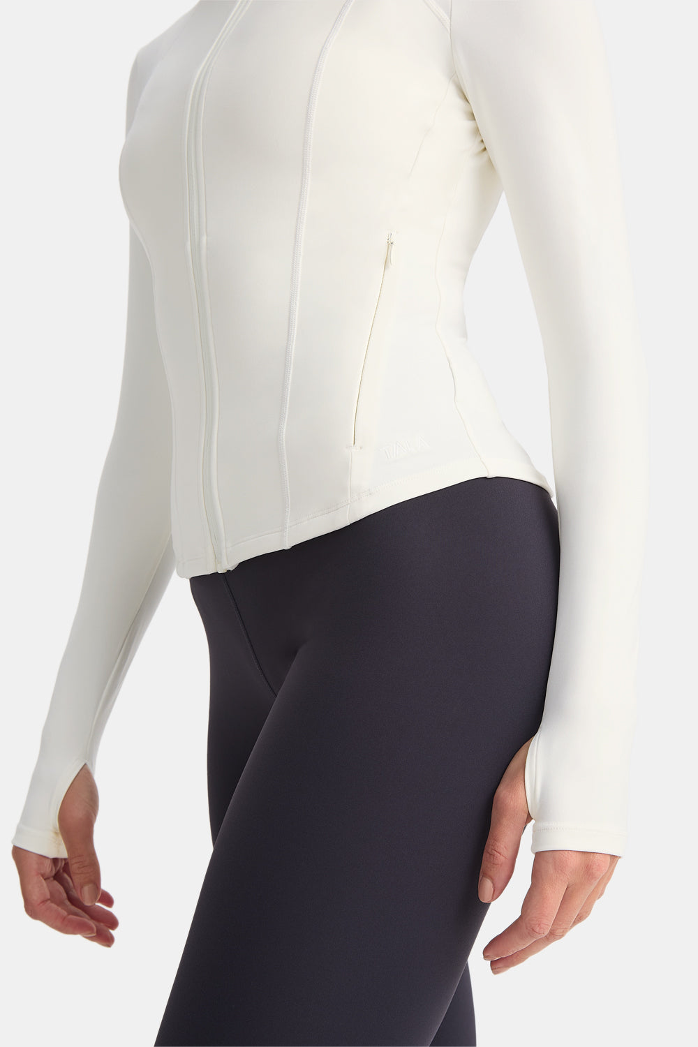DayFlex Zip Through Sports Jacket - Ivory