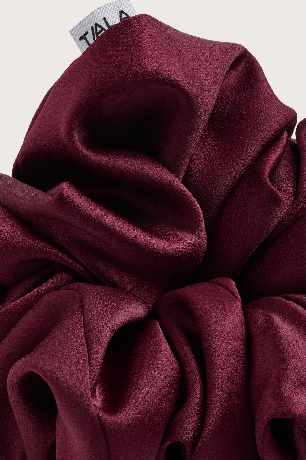 XL Satin Scrunchie - Port Red