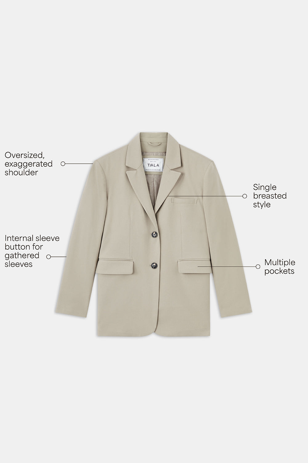 Everyday Tailoring Oversized Blazer - Pistachio