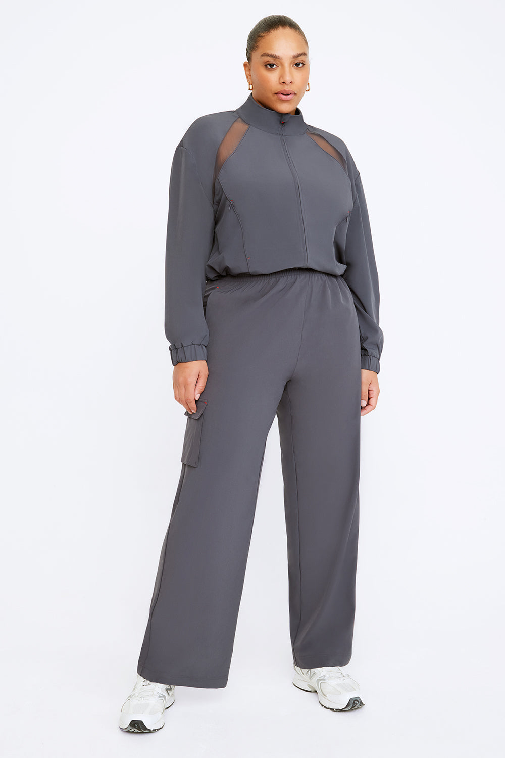 Woven Track Jacket - Graphite