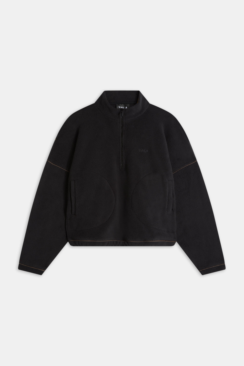 1/4 Zip Fleece Jacket - Black