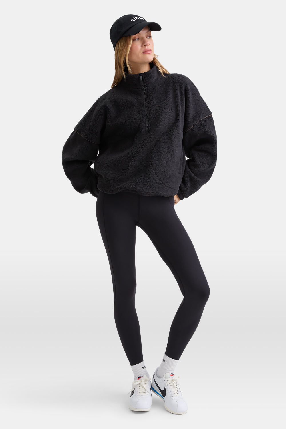 1/4 Zip Fleece Jacket - Black