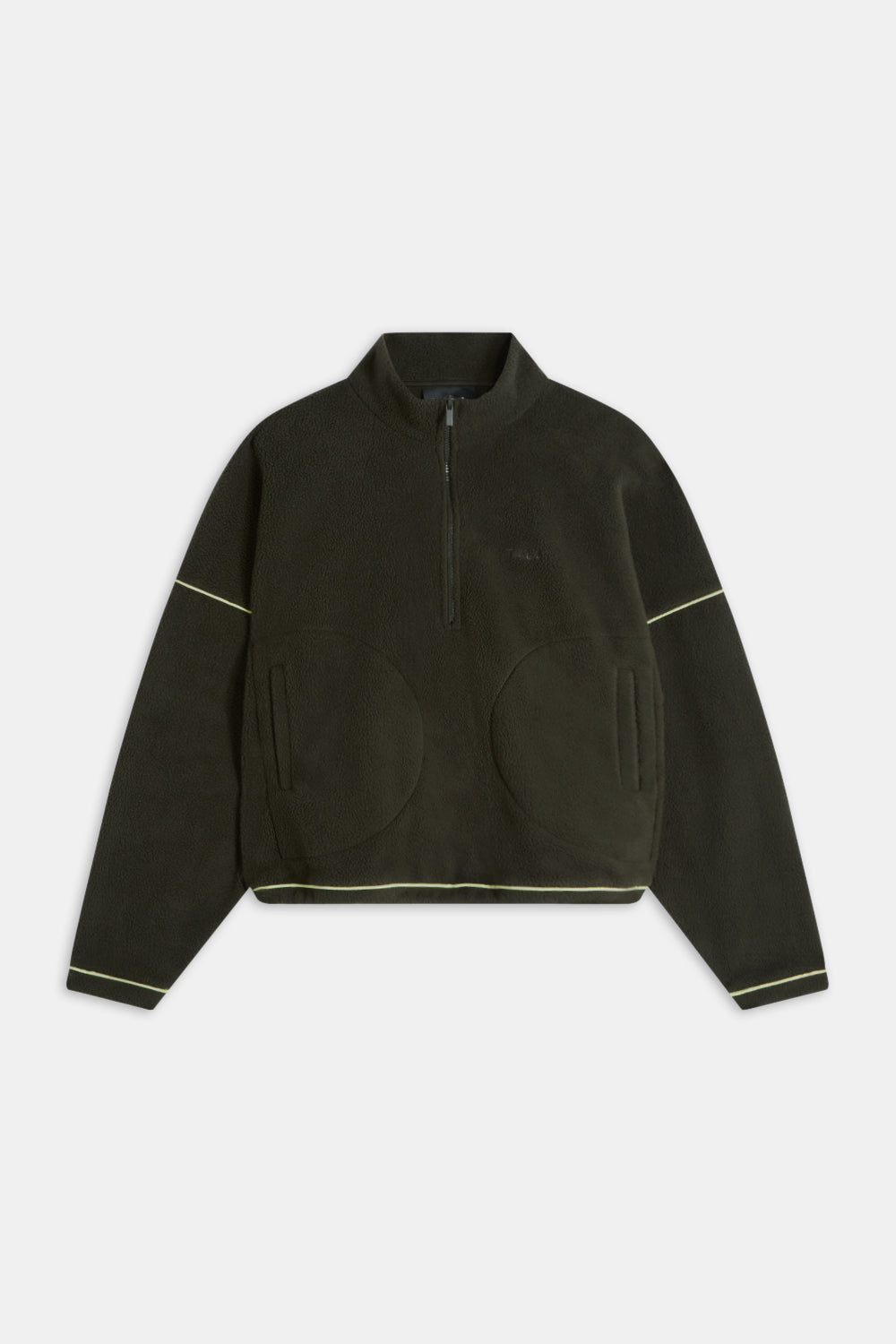 1/4 Zip Fleece Jacket - Dark Moss