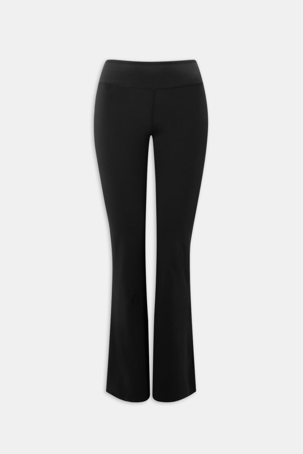 SkinLuxe Fleece High Waisted Flared Yoga Pant - Shadow Black