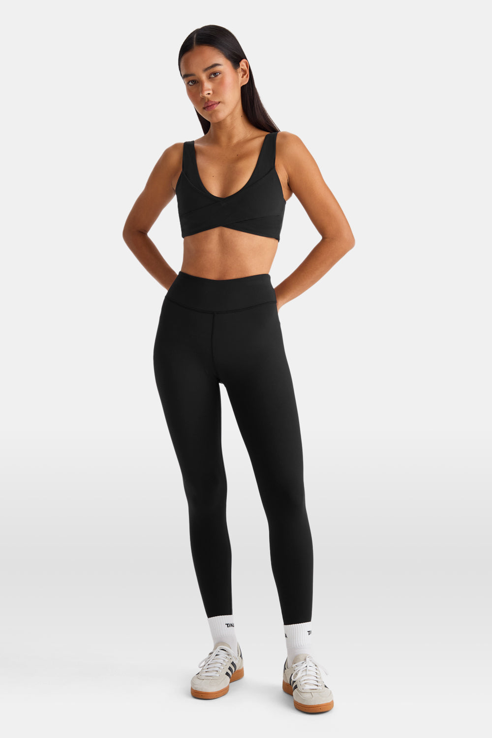SkinLuxe Fleece High Waisted Legging - Shadow Black