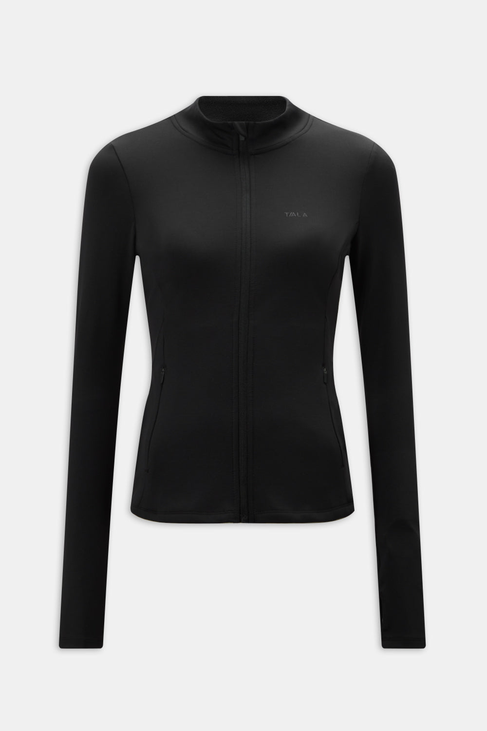 SkinLuxe Fleece Zip Through Jacket - Shadow Black