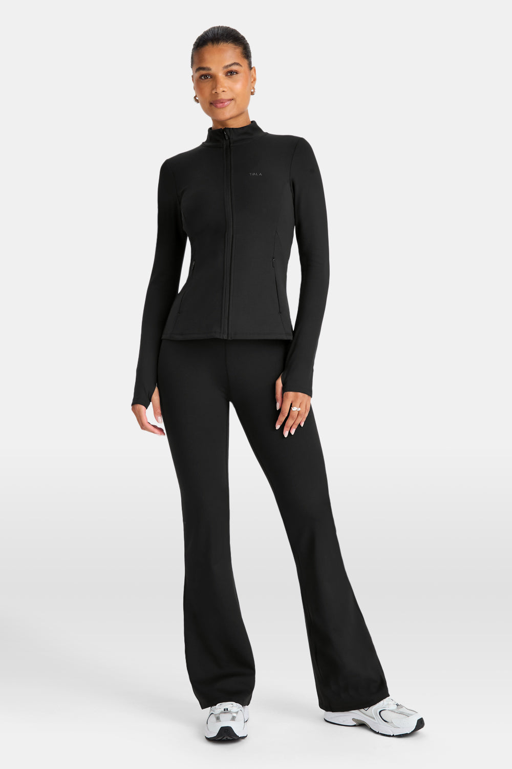 SkinLuxe Fleece Zip Through Jacket - Shadow Black