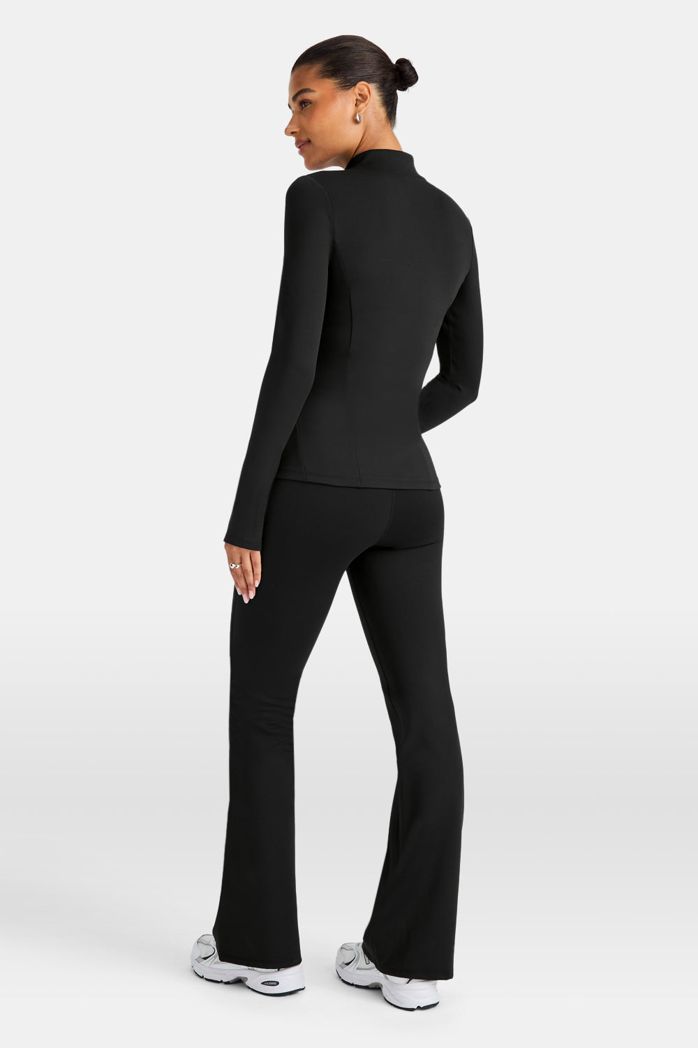 SkinLuxe Fleece Zip Through Jacket - Shadow Black