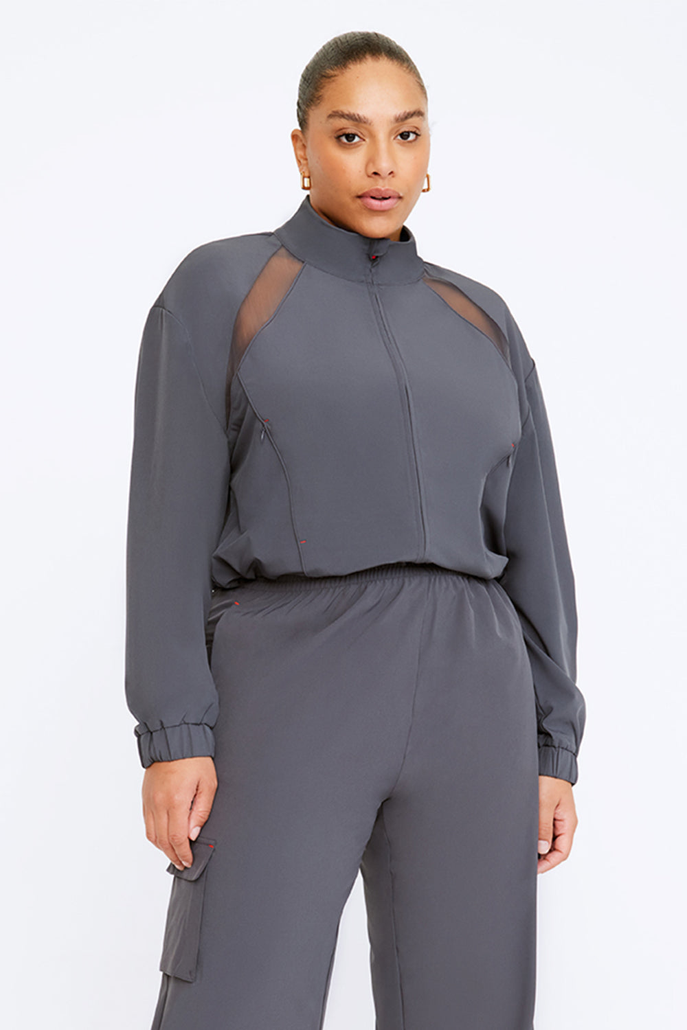 Woven Track Jacket - Graphite