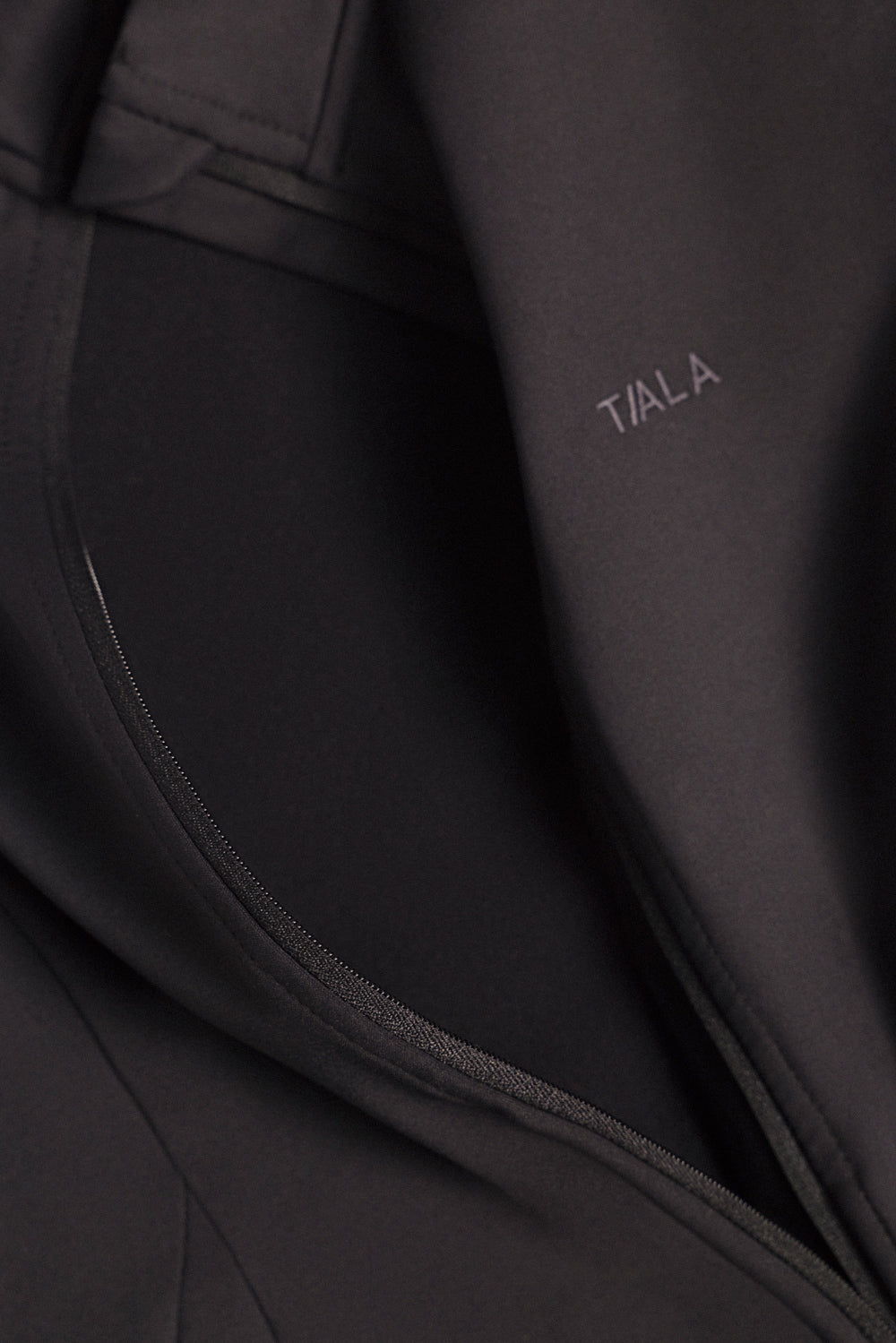 SkinLuxe Fleece Zip Through Jacket - Shadow Black