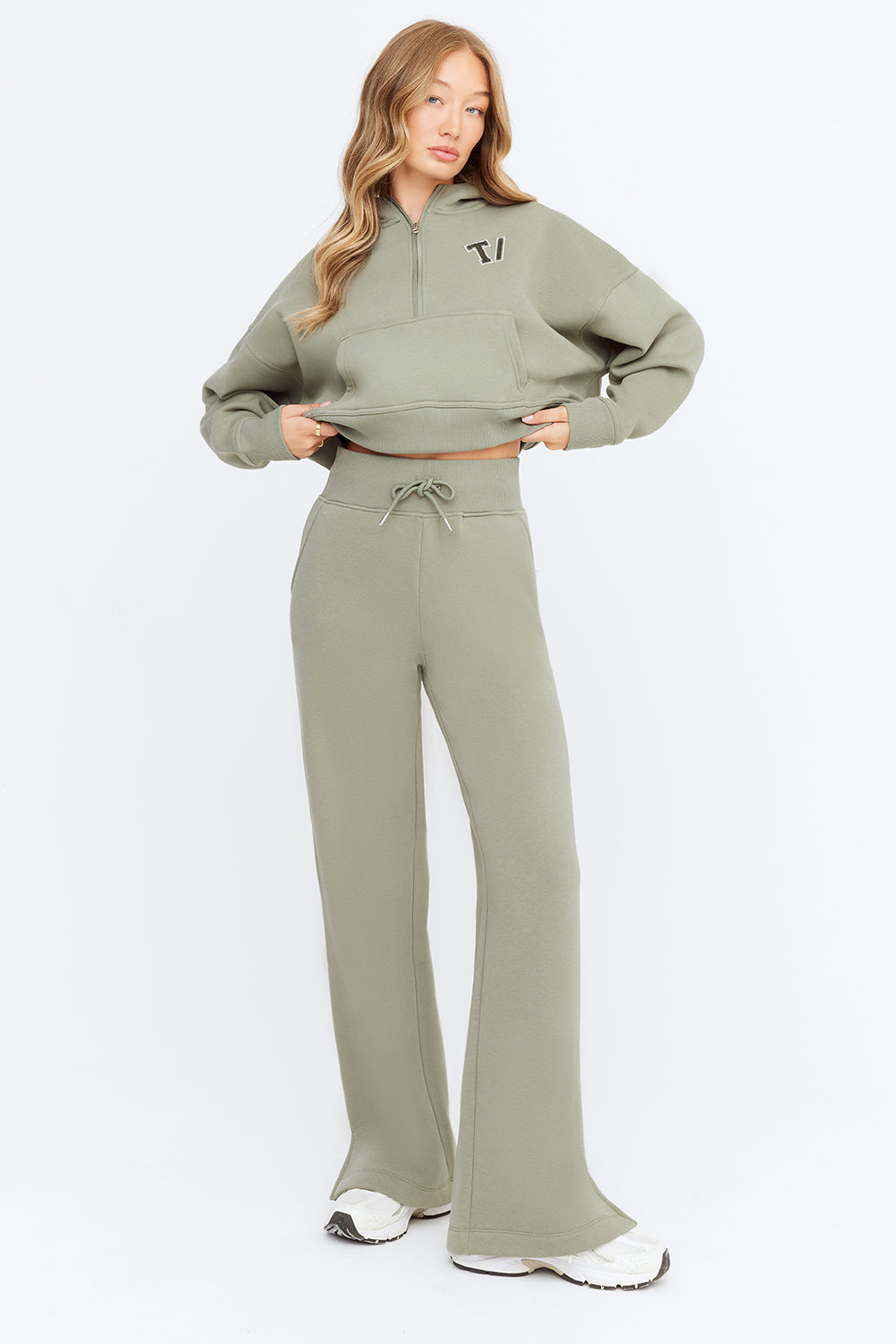 Wide Leg Club Jogger - Vintage Khaki
