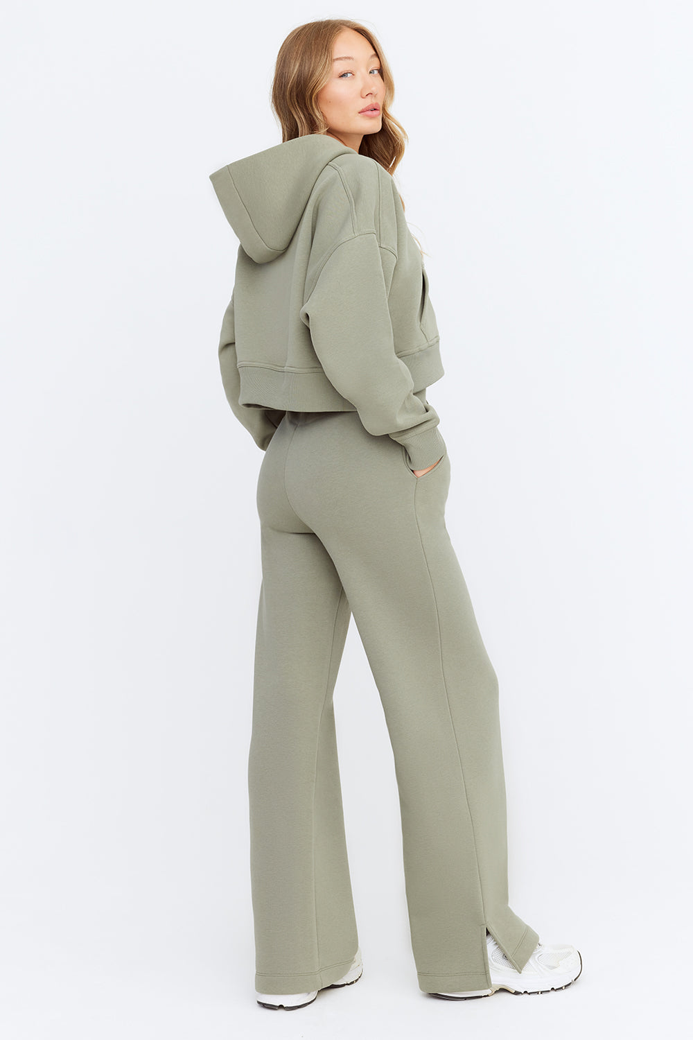 Wide Leg Club Jogger - Vintage Khaki