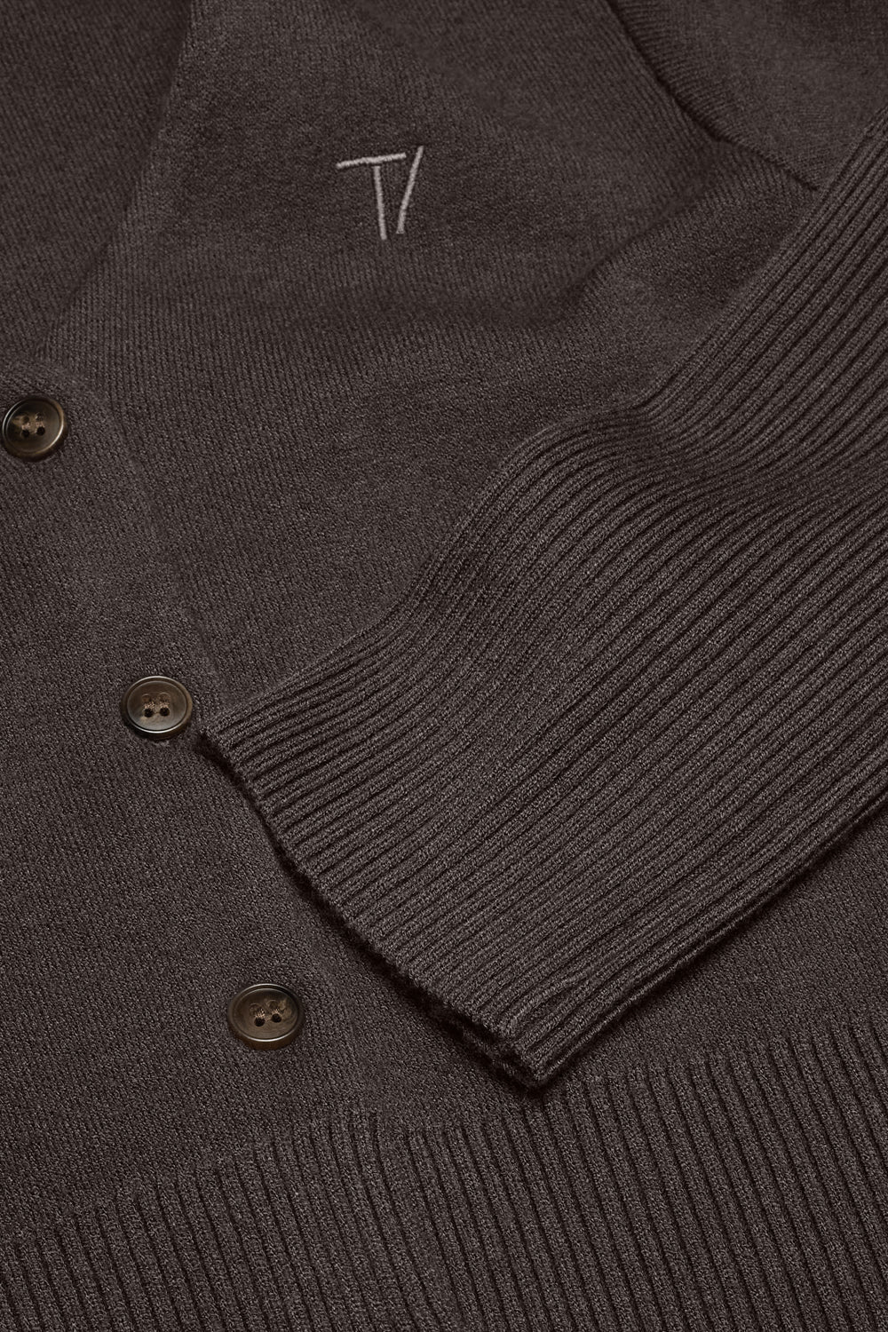 Knit-Waisted Cardigan - Mocha Brown