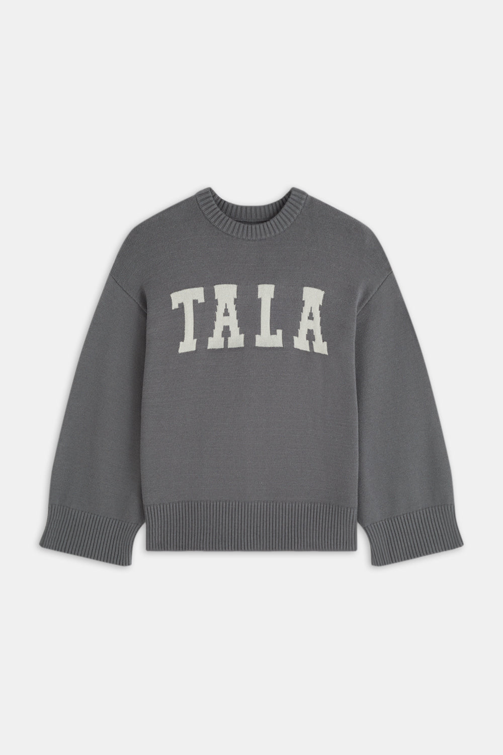 TALA Knit Sweater - Charcoal And Milk