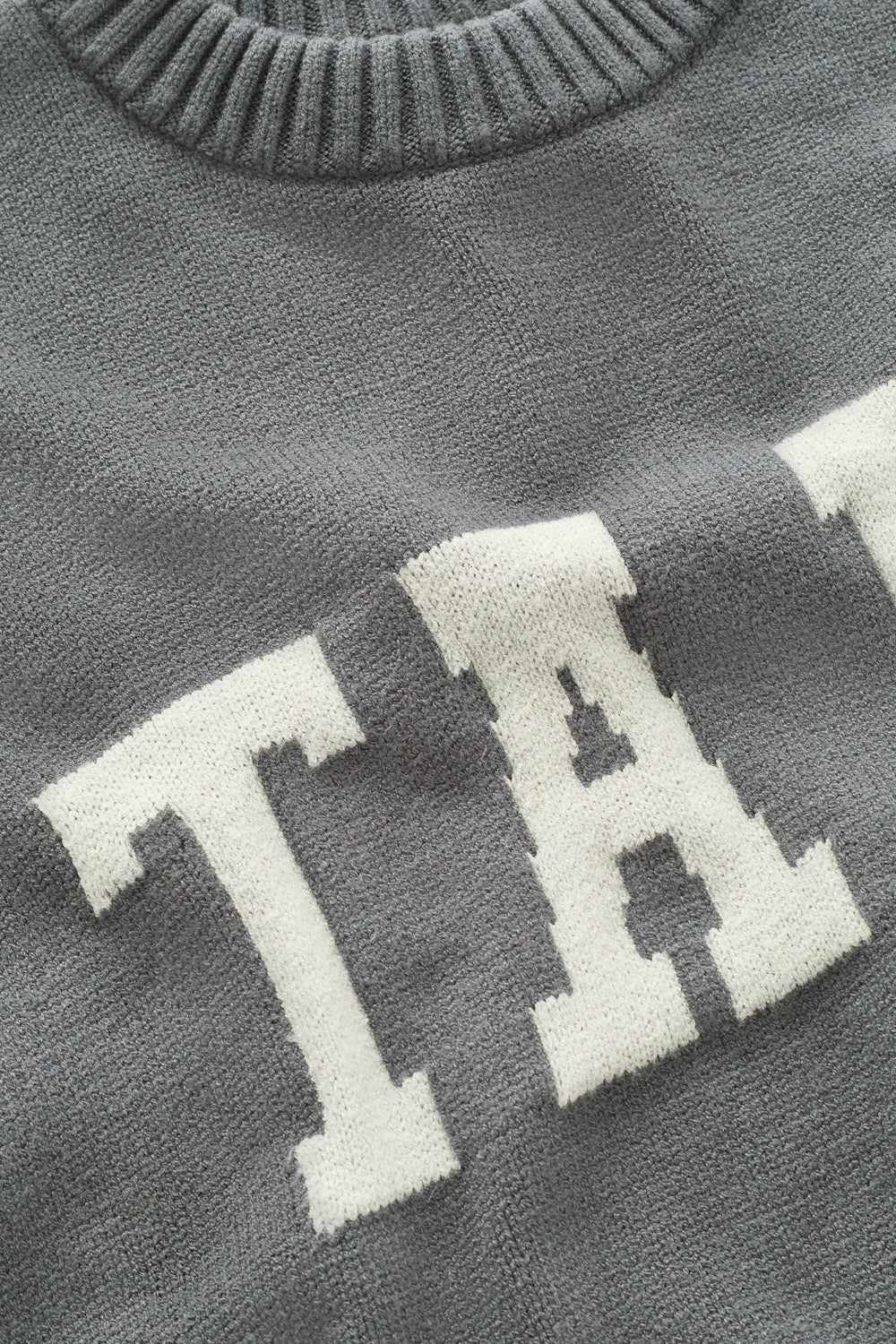 TALA Knit Sweater - Charcoal And Milk