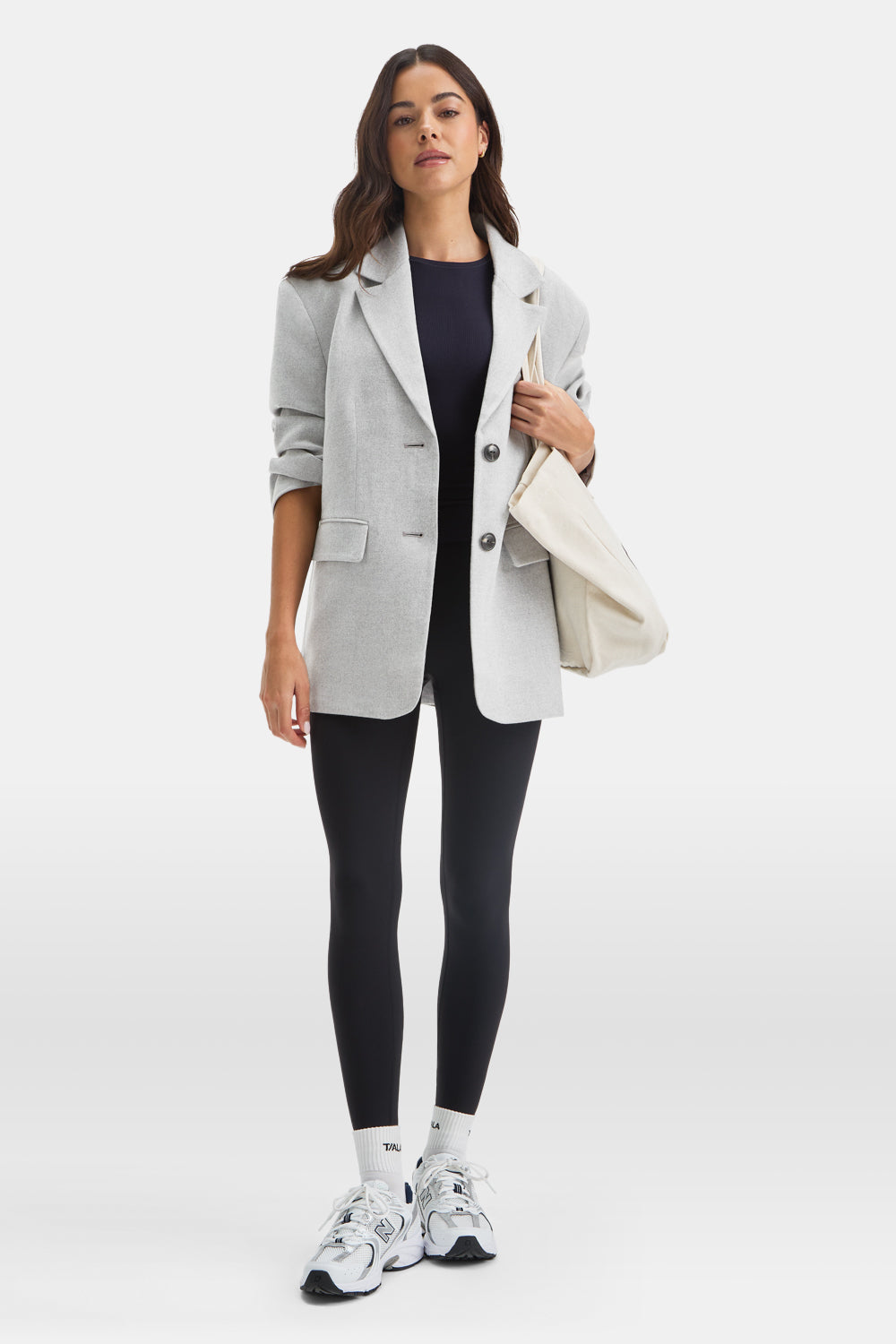 Everyday Tailoring Oversized Blazer - Iron Grey Marl