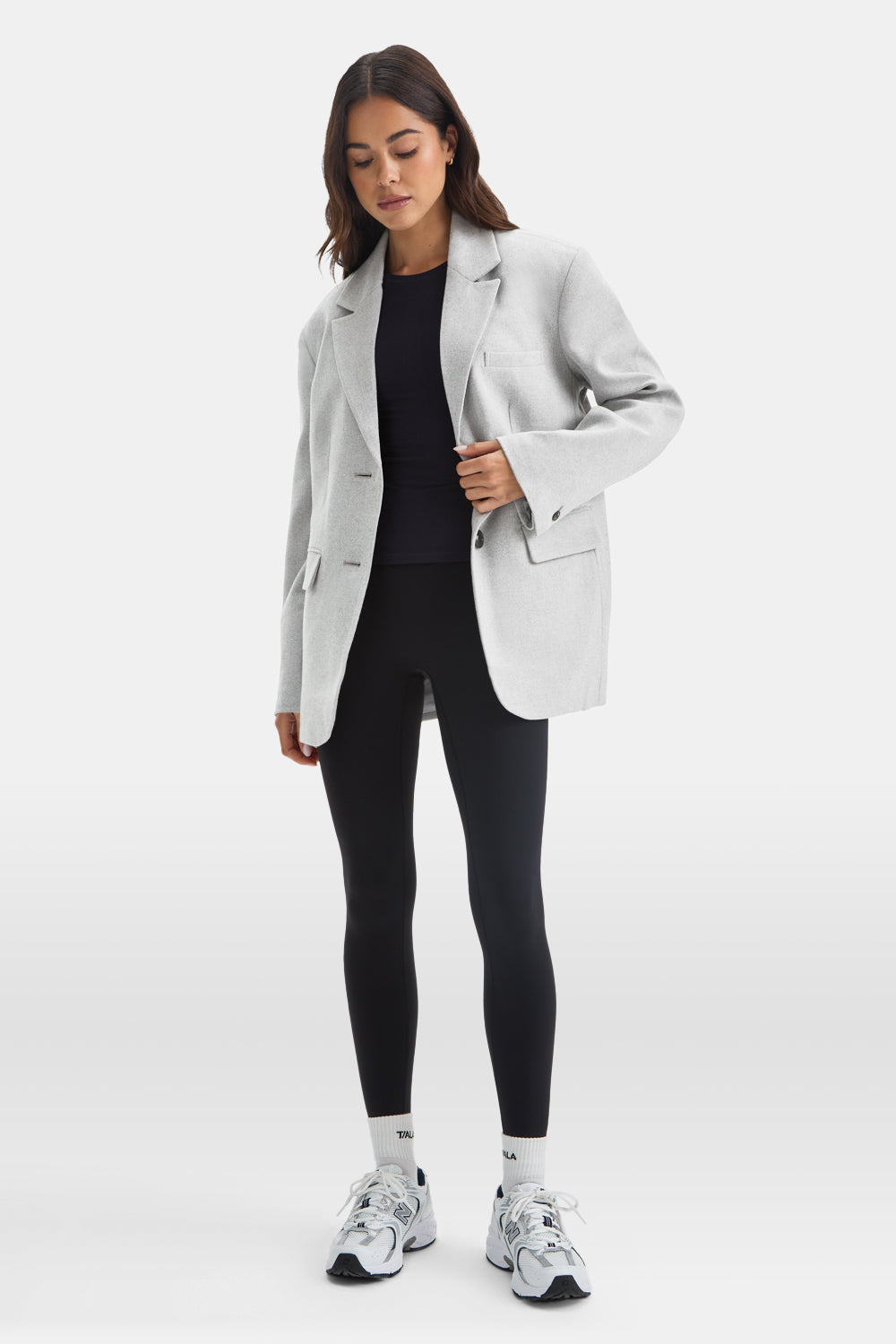 Everyday Tailoring Oversized Blazer - Iron Grey Marl