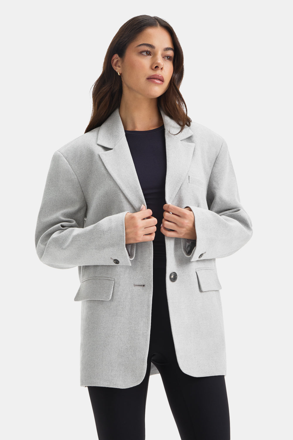 Everyday Tailoring Oversized Blazer - Iron Grey Marl