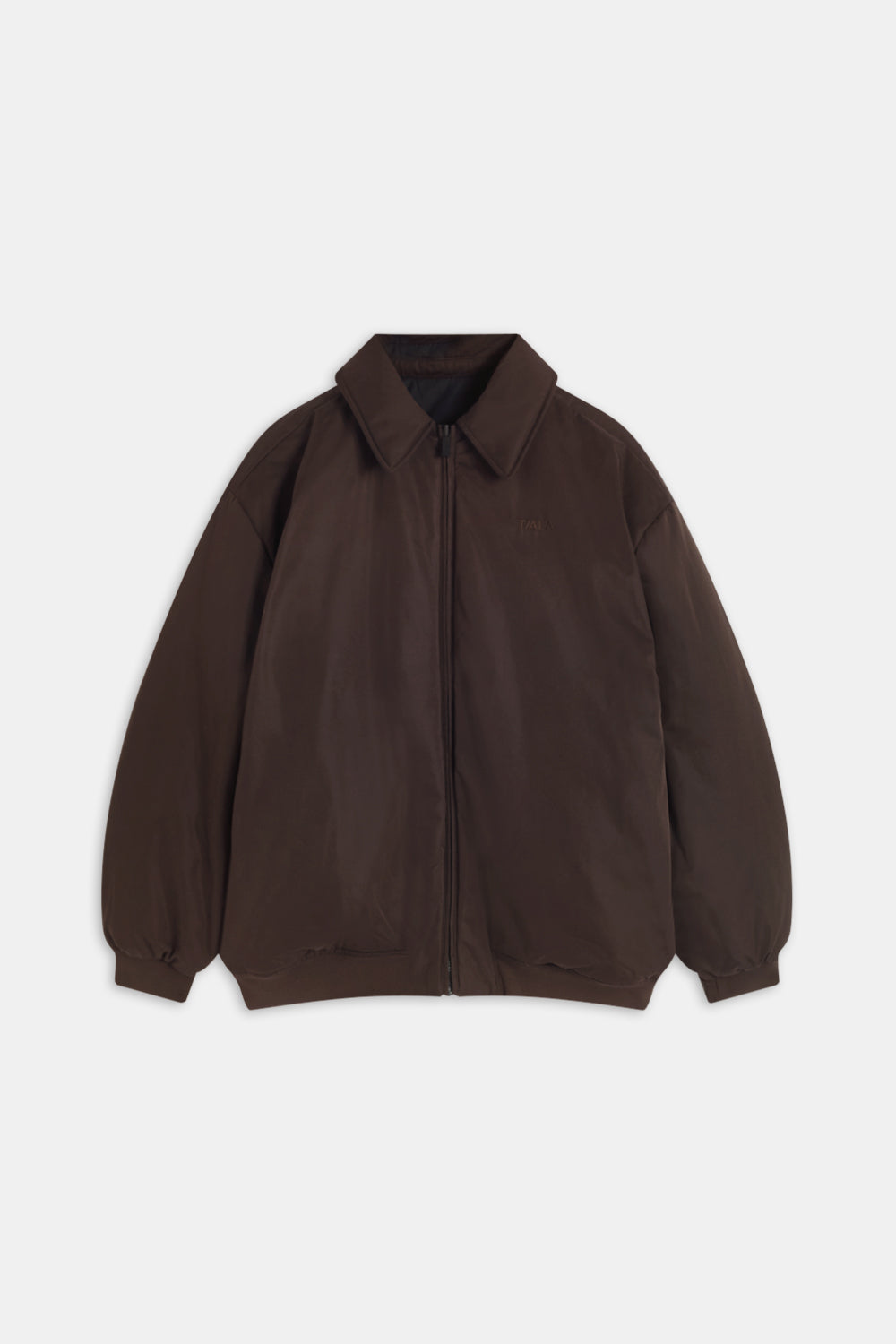 Collared Reversible Bomber Jacket - Americano / Black