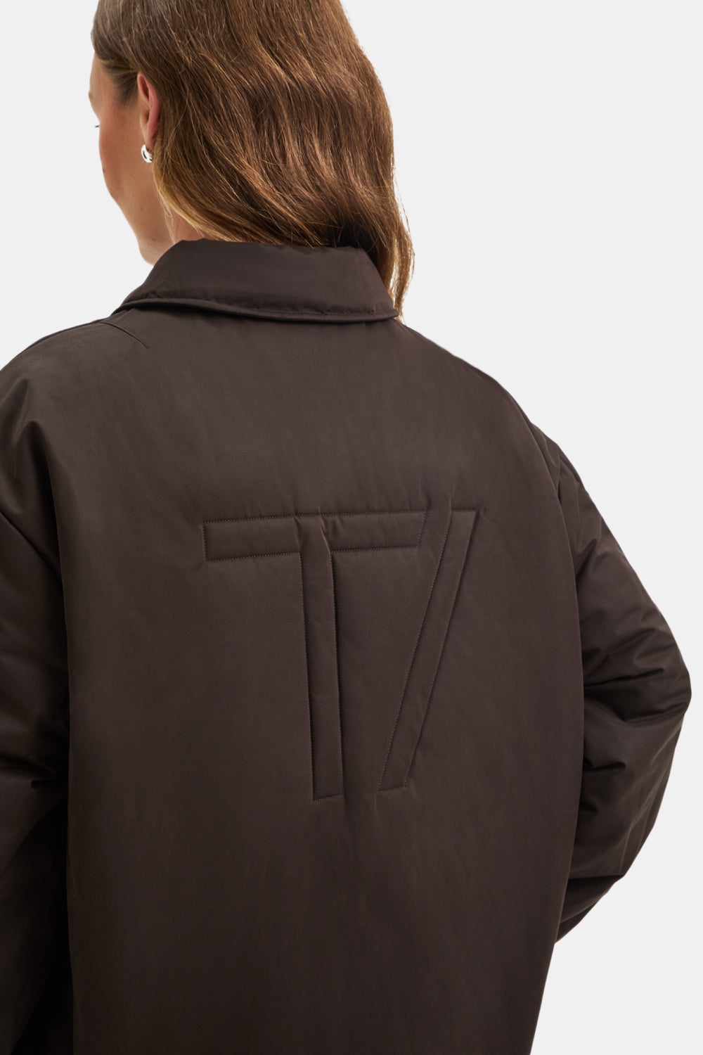 Collared Reversible Bomber Jacket - Americano / Black