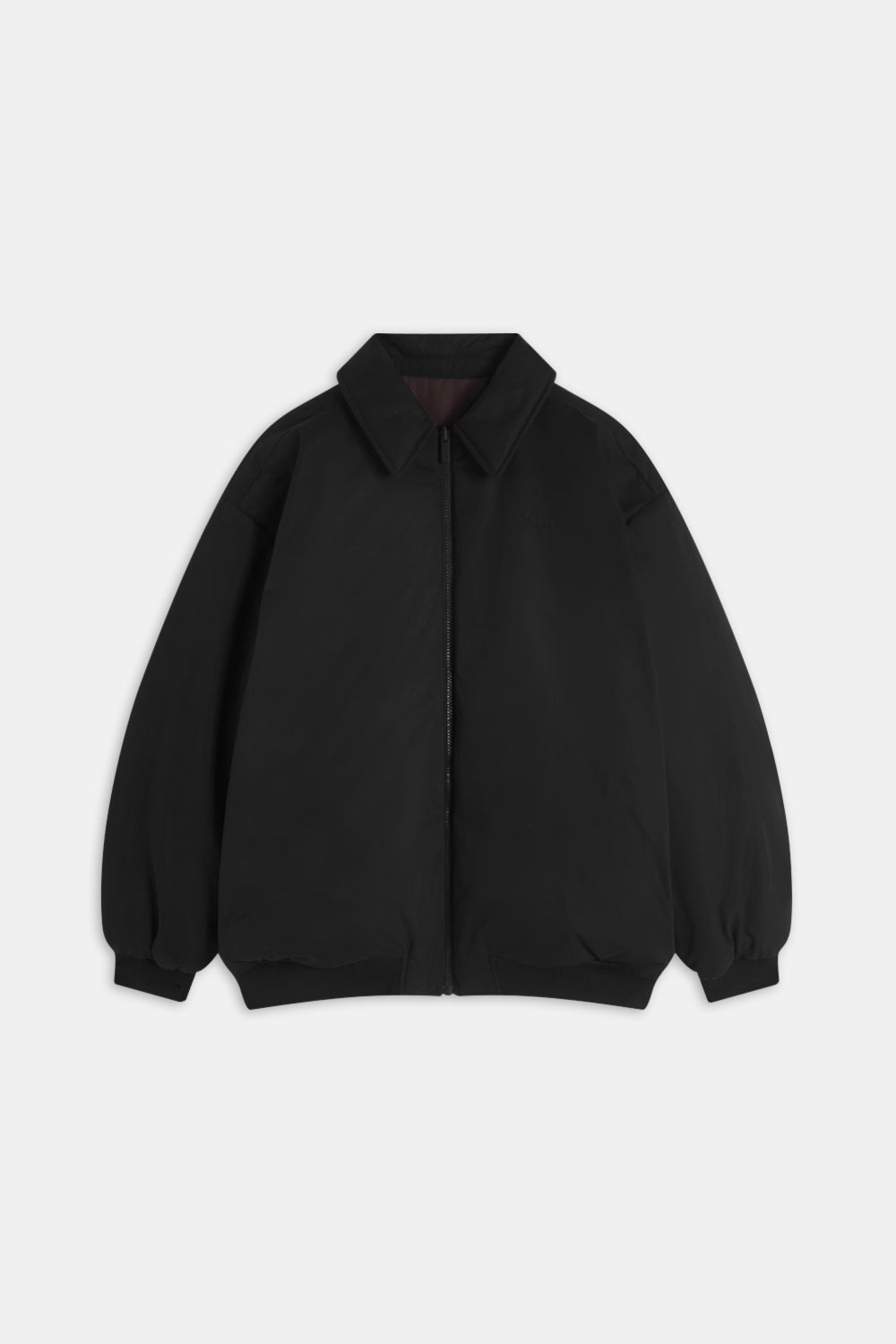 Collared Reversible Bomber Jacket - Americano / Black