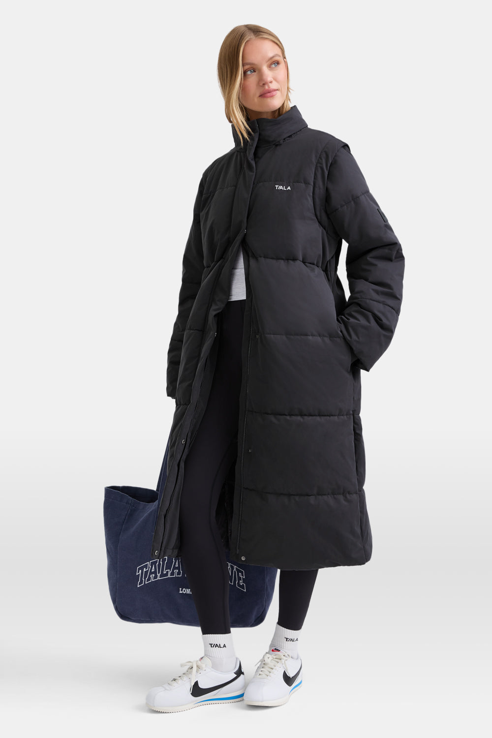 Polar Longline Puffer Coat - Charcoal