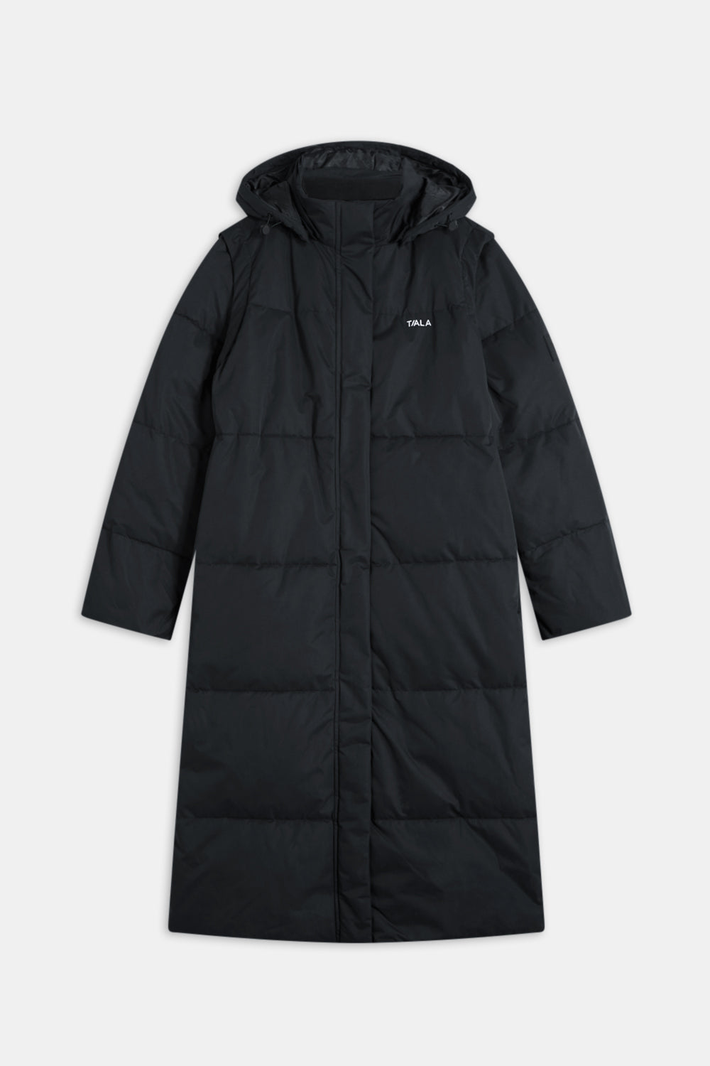 Polar Longline Puffer Coat - True Black