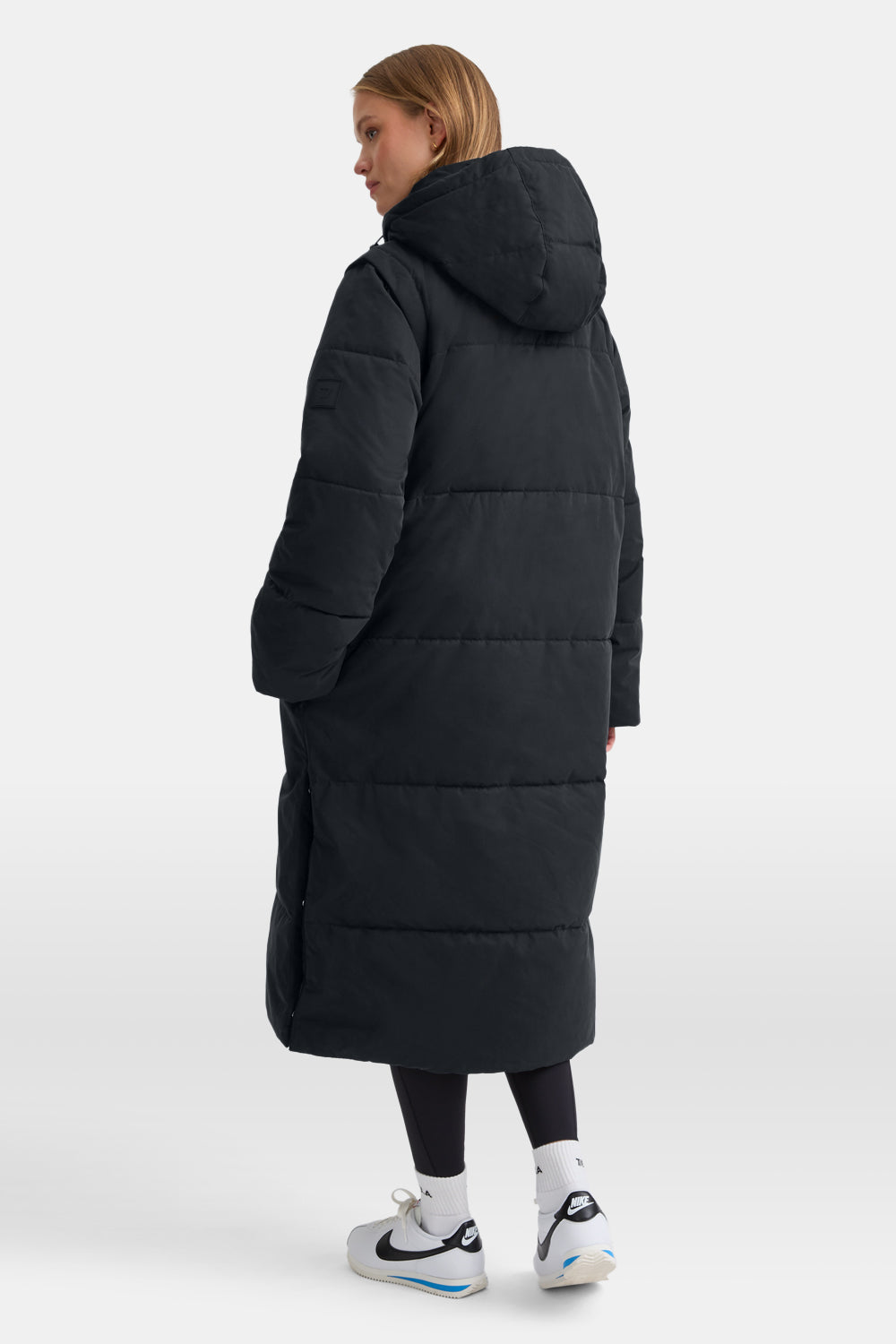 Polar Longline Puffer Coat - True Black