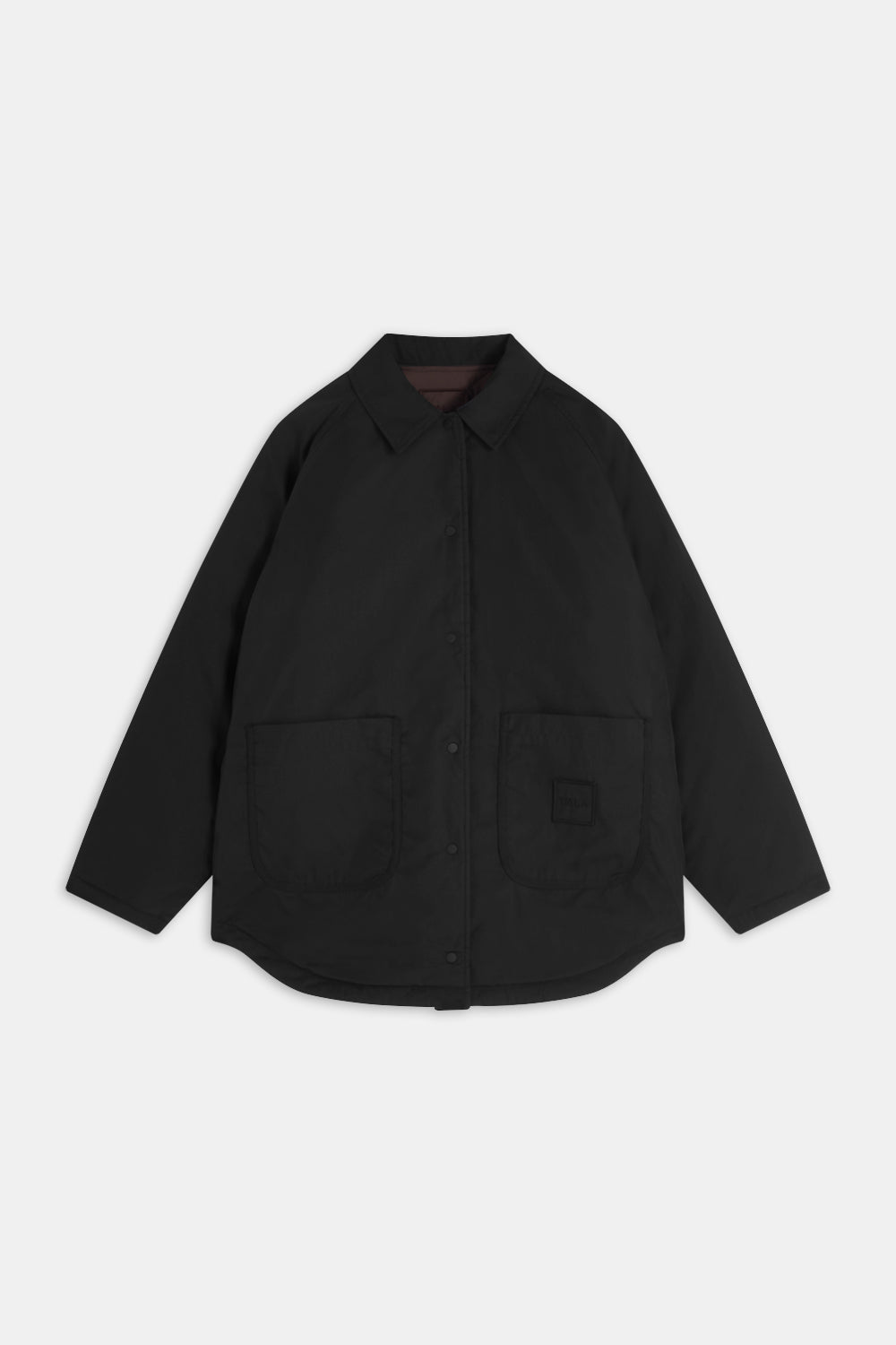 Quilted Reversible Barn Jacket - Americano / Black