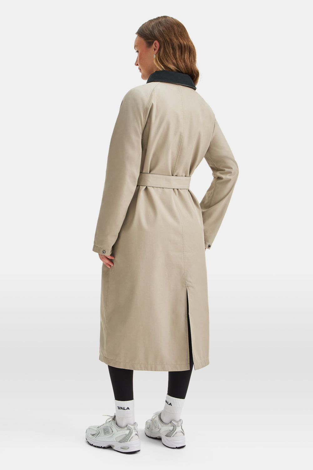 Longline Reversible Trench - Beige / True Black