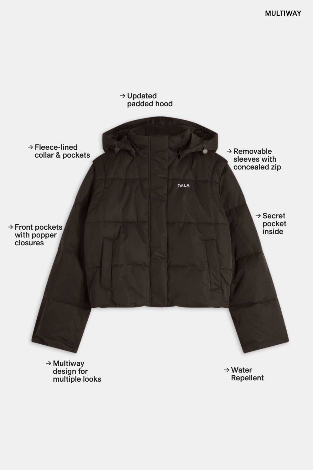Storm Puffer Jacket - Americano
