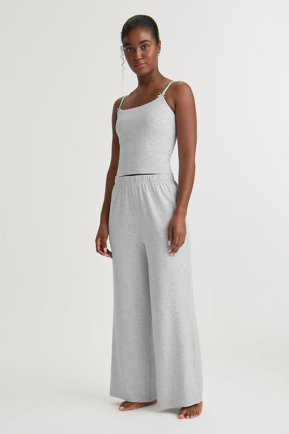 Soft Lounge Cami Top - Grey Marl