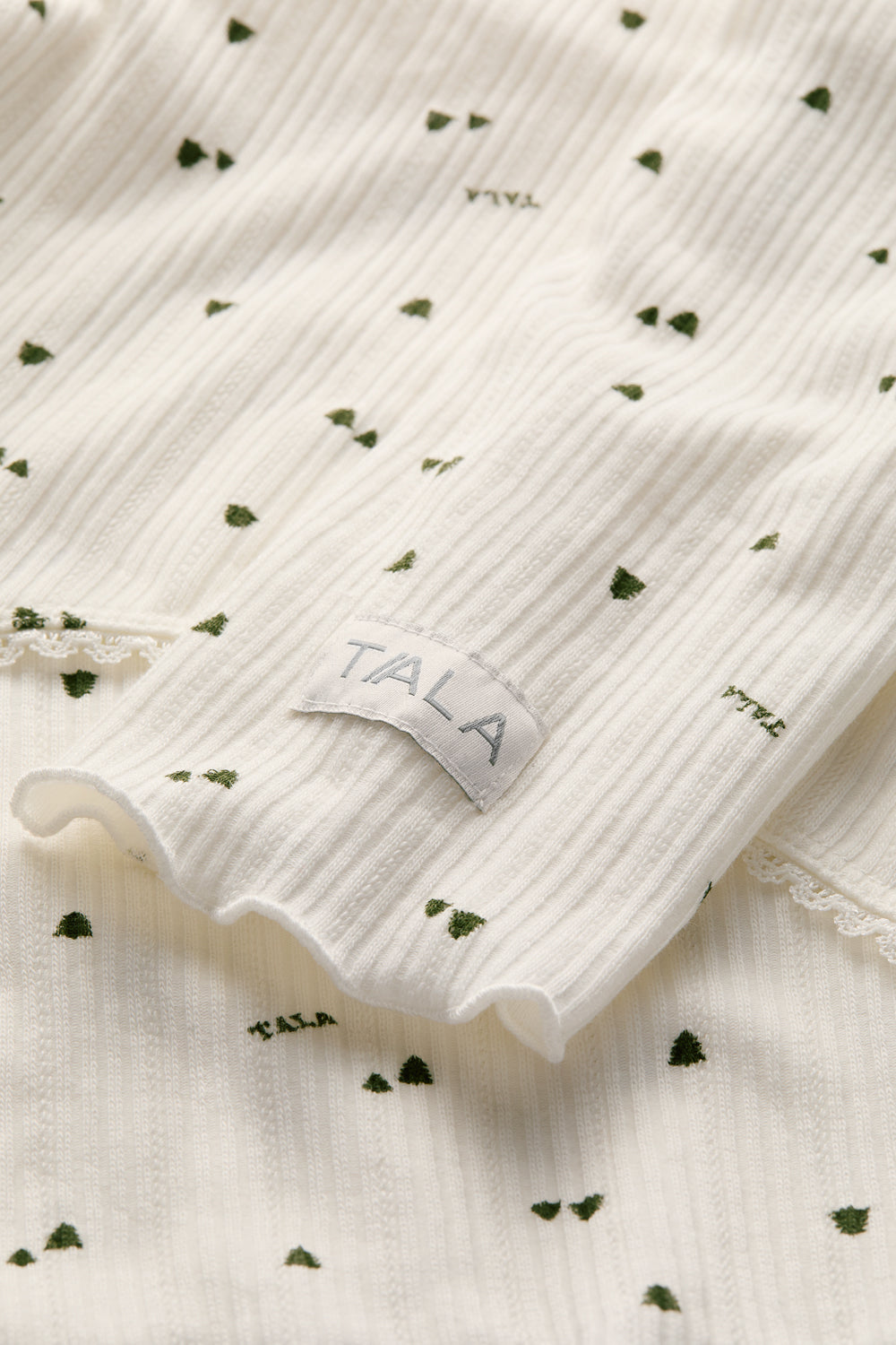 Tie Up Pyjama Cardigan - Ivory Forest Print