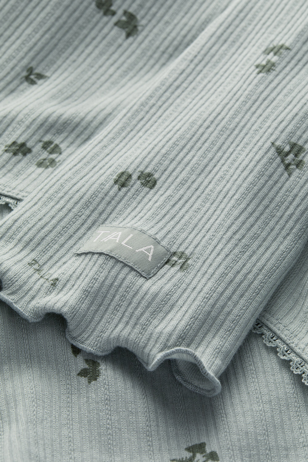 Tie Up Pyjama Cardigan - Sage Woodland Print