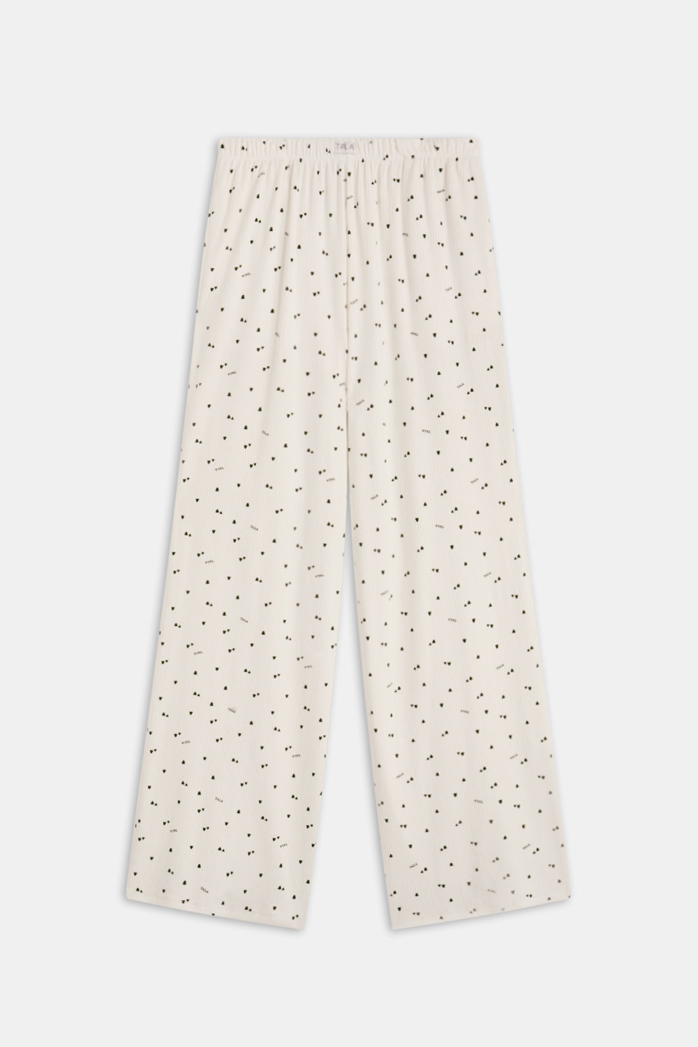 Wide Leg Pyjama Bottoms - Ivory Forest Print