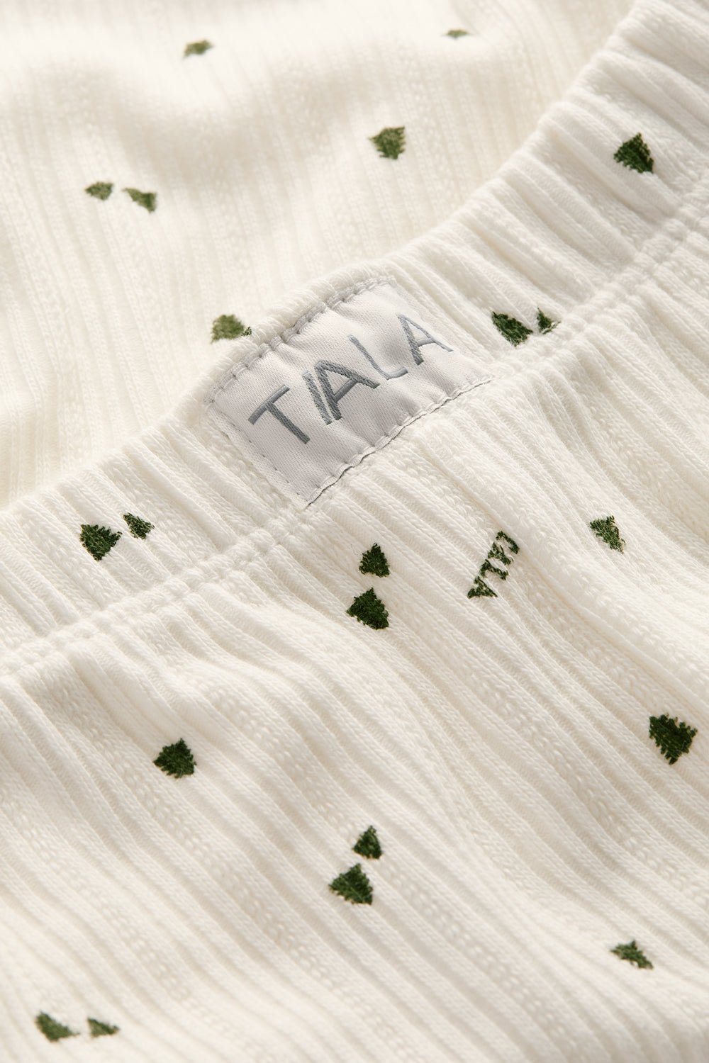 Wide Leg Pyjama Bottoms - Ivory Forest Print