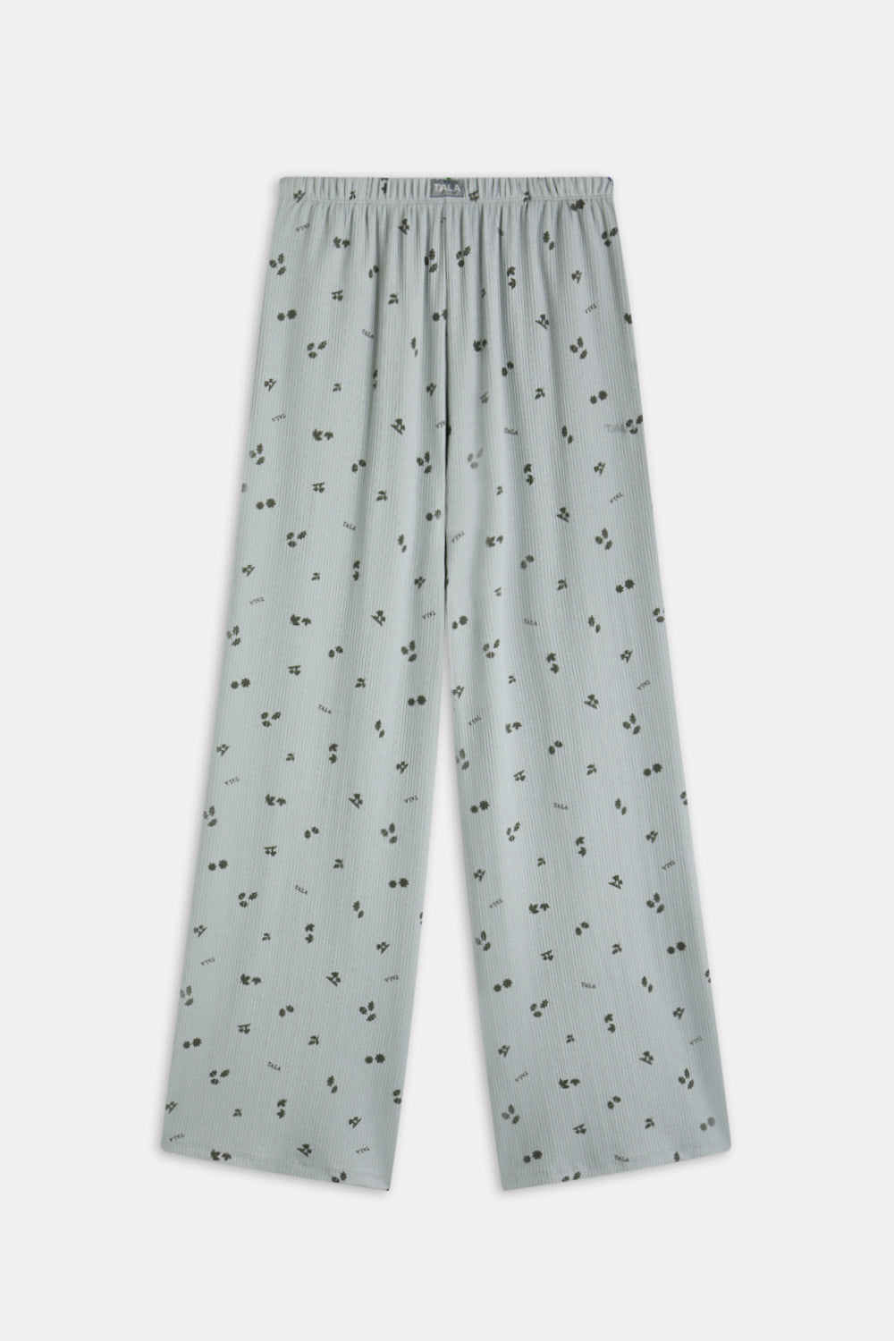 Wide Leg Pyjama Bottoms - Sage Woodland Print