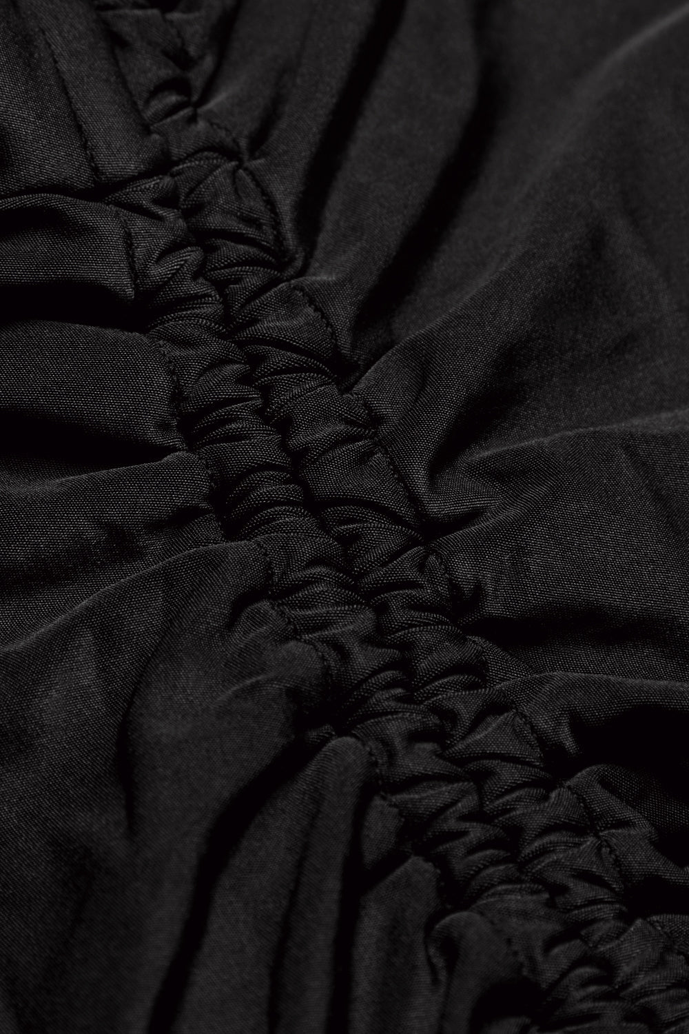 Ruched Adjustable Tie Side Shaping Swimsuit - Blank Onyx