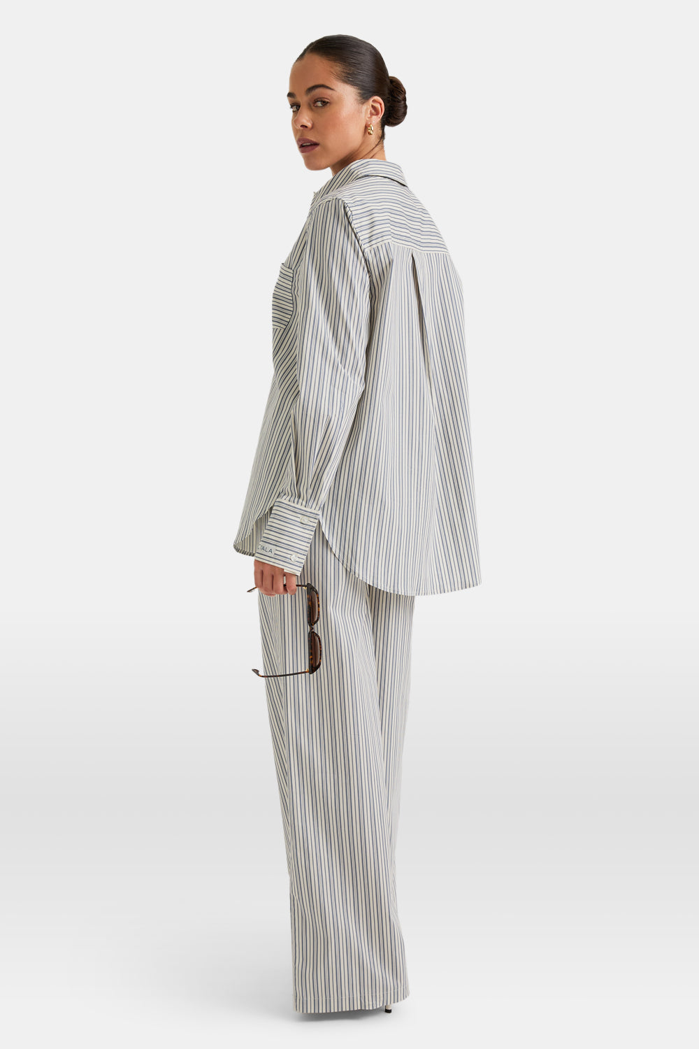 Poplin Shirt - Blue Stripe