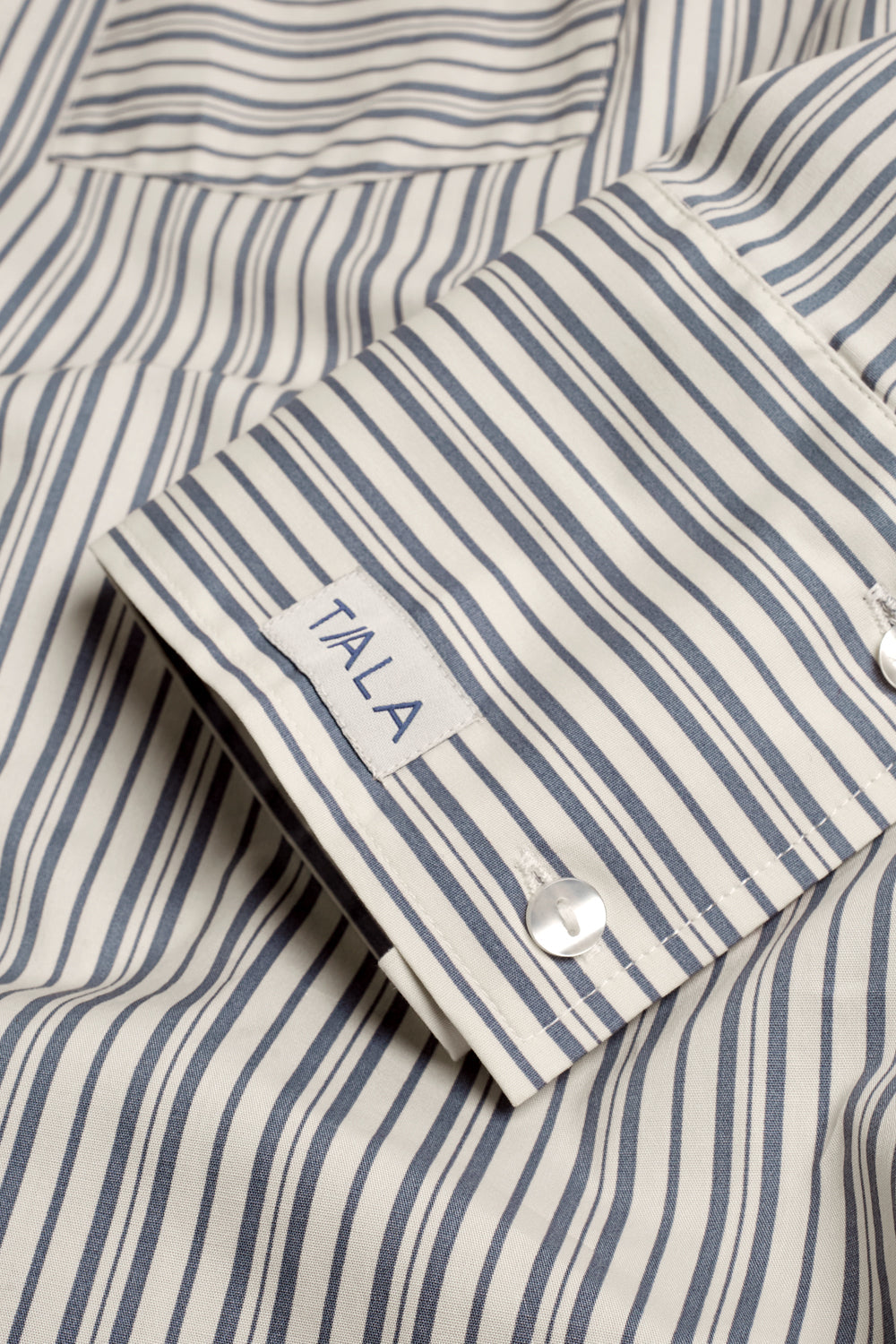 Poplin Shirt - Blue Stripe