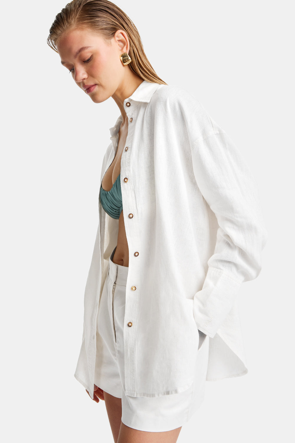 The Essential Linen Shirt - Coconut Milk