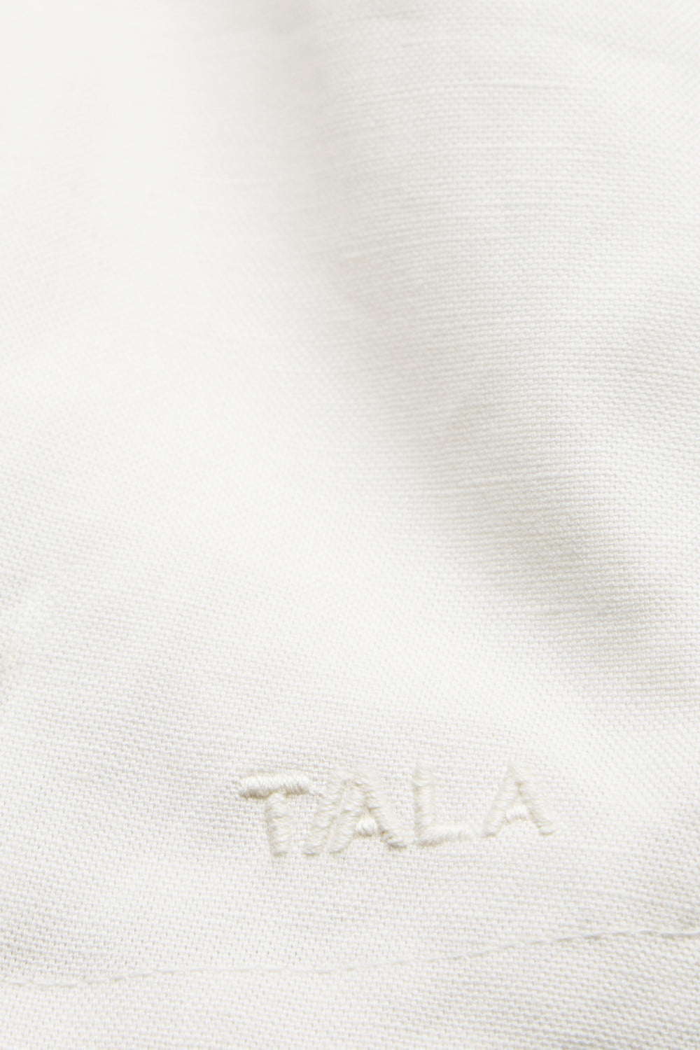 Heavyweight Linen Longline Strapless Top - Coconut Milk