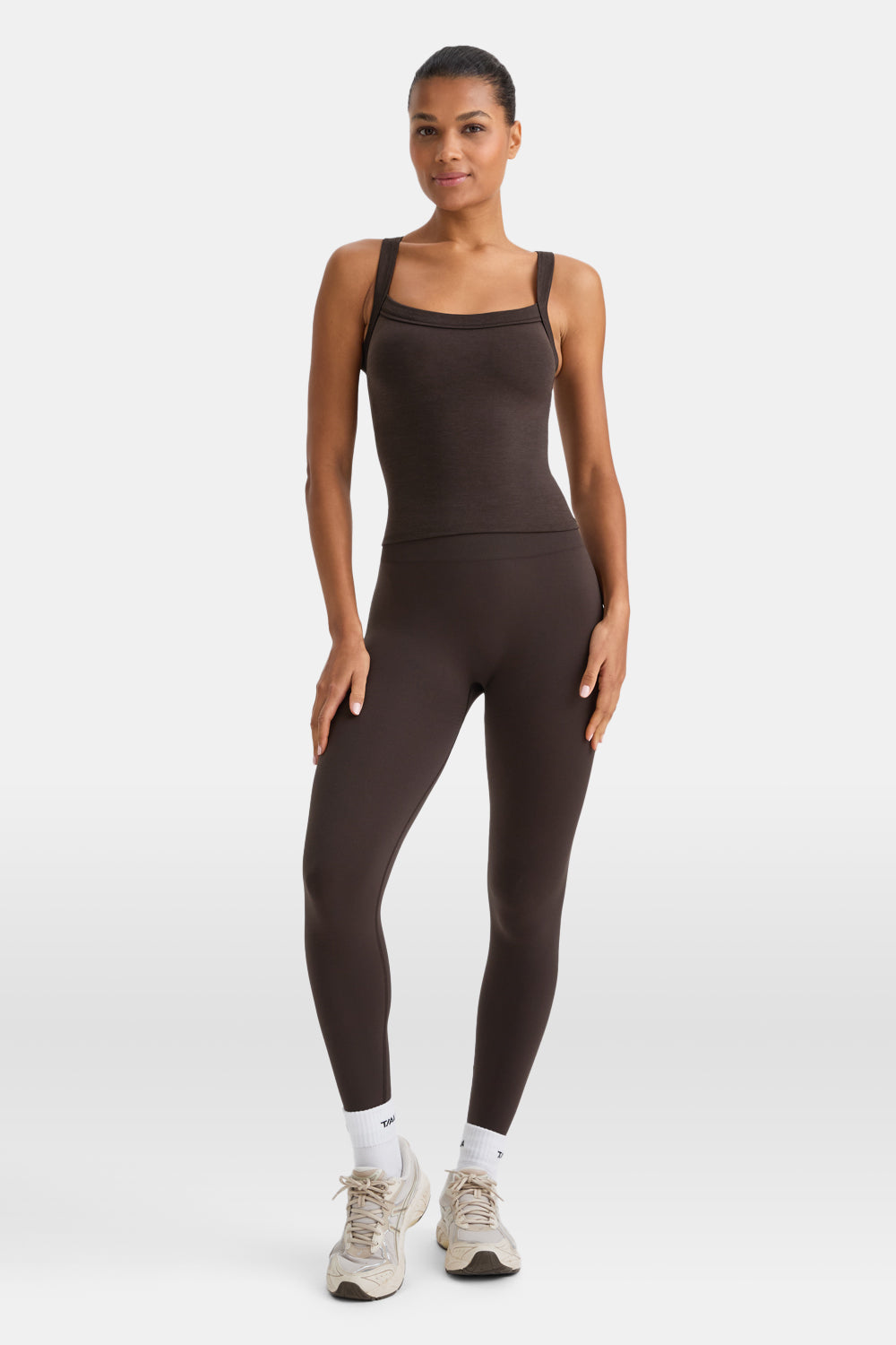 Sculpt Seamless Wide Scoop Neck Cami - Americano