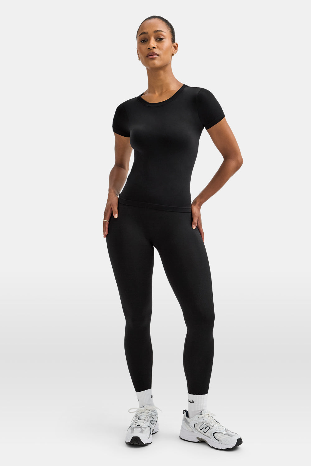 Sculpt Seamless Active T-Shirt - Black Marl