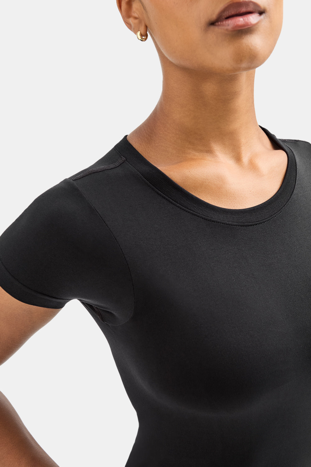 Sculpt Seamless Active T-Shirt - Black Marl